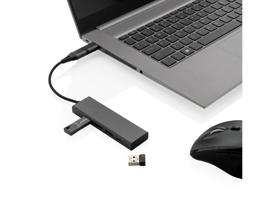 Hub 3 porte USB in alluminio RCS Terra FullGadgets.com