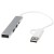 Hub USB-A e Tipo-C a 4 porte in alluminio riciclato con doppio ingresso Alkaid