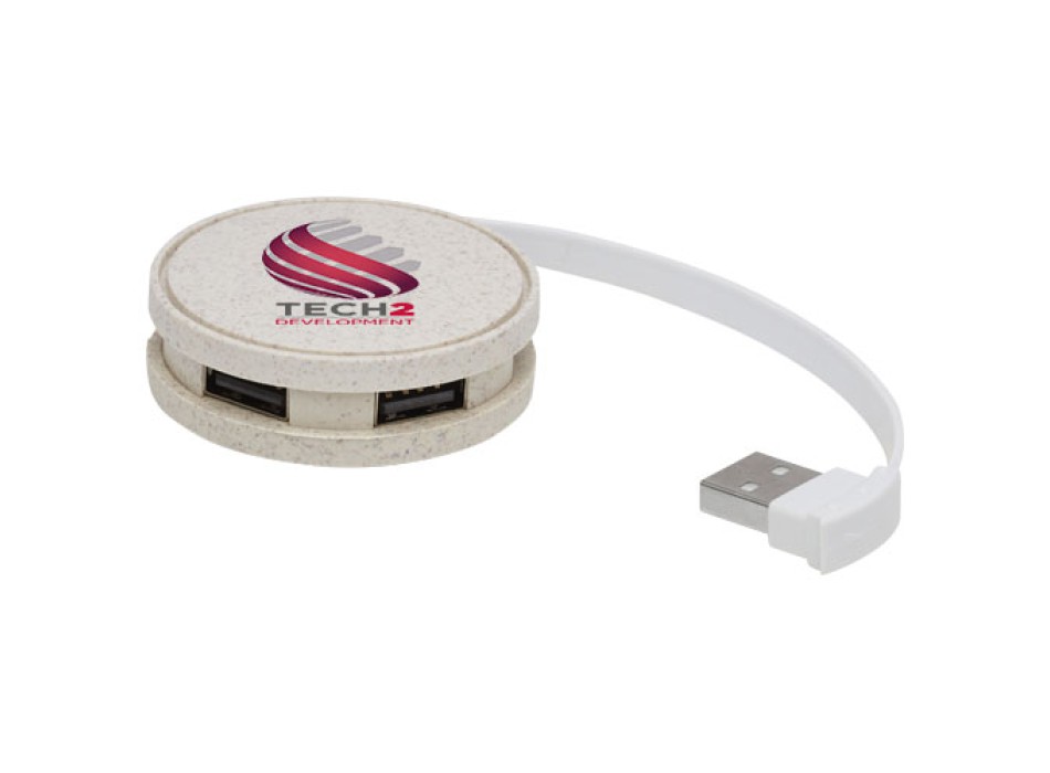 Hub USB in paglia di grano Kenzu FullGadgets.com