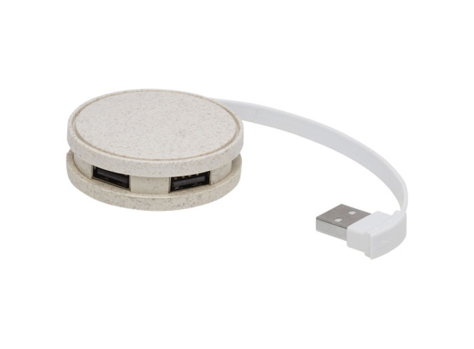Hub USB in paglia di grano Kenzu FullGadgets.com