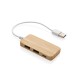 Hub USB un bambù con type C FullGadgets.com