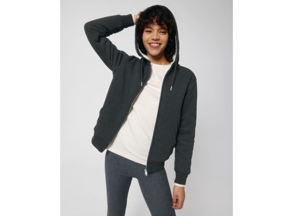 Hygger Sherpa - La felpa con cappuccio e zip unisex foderata in sherpa FullGadgets.com