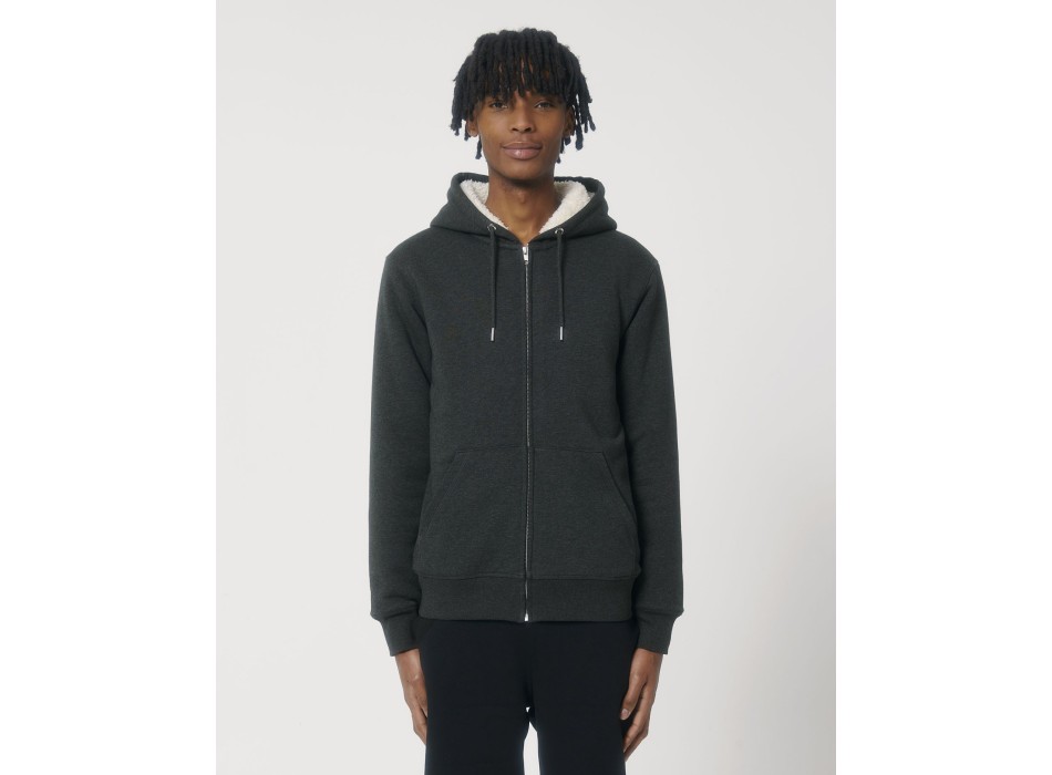 Hygger Sherpa - La felpa con cappuccio e zip unisex foderata in sherpa FullGadgets.com