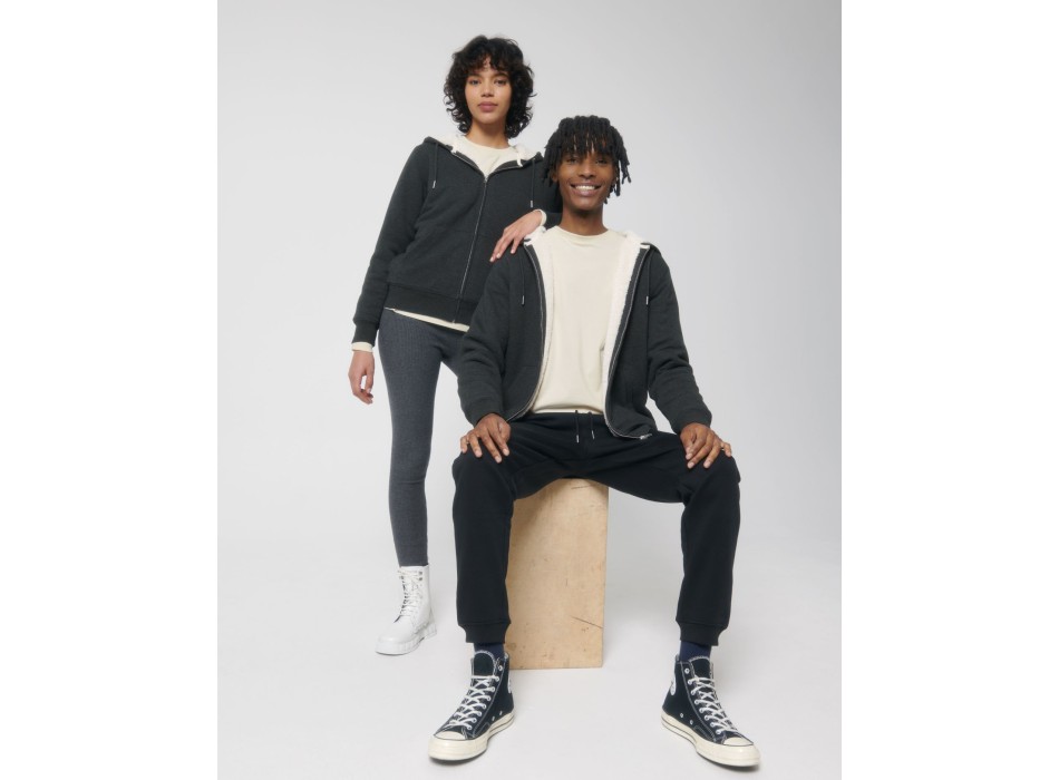 Hygger Sherpa - La felpa con cappuccio e zip unisex foderata in sherpa FullGadgets.com