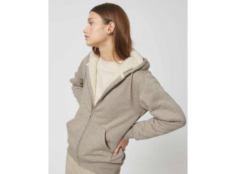 Hygger Sherpa - La felpa con cappuccio e zip unisex foderata in sherpa FullGadgets.com