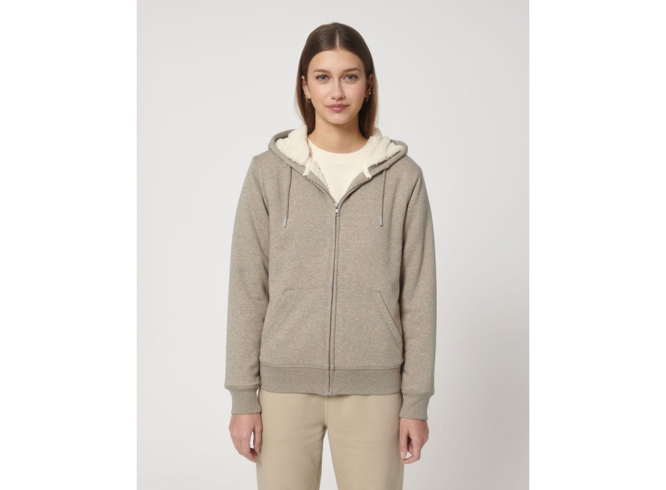 Hygger Sherpa - La felpa con cappuccio e zip unisex foderata in sherpa FullGadgets.com
