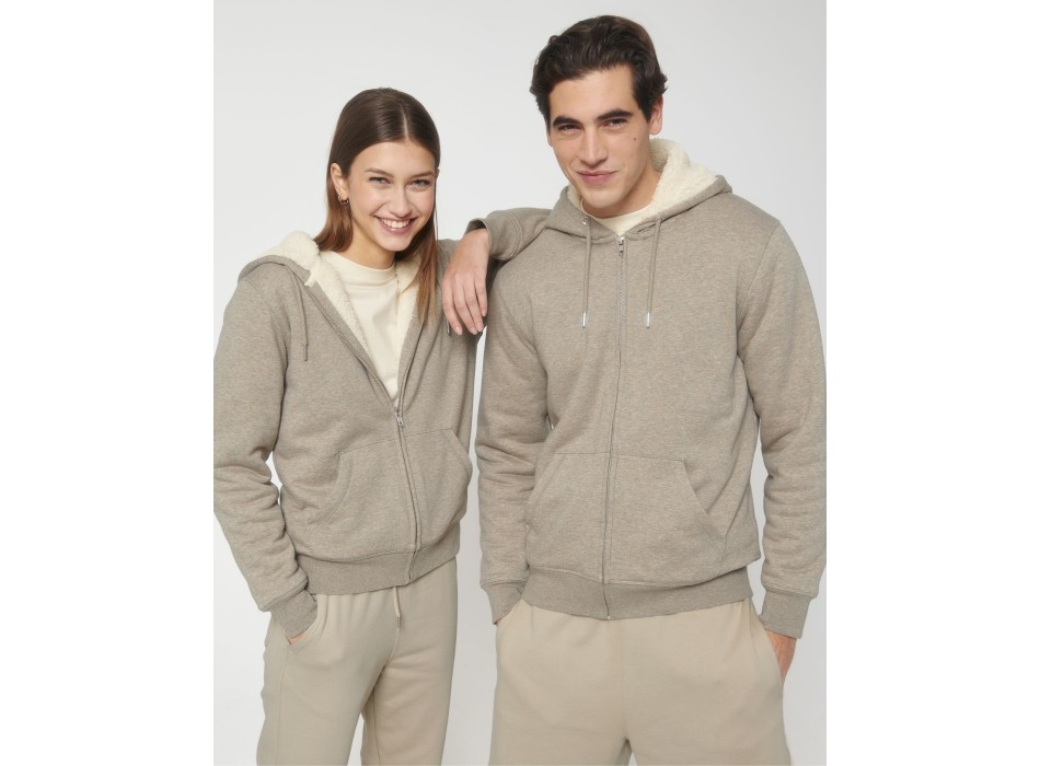Hygger Sherpa - La felpa con cappuccio e zip unisex foderata in sherpa FullGadgets.com