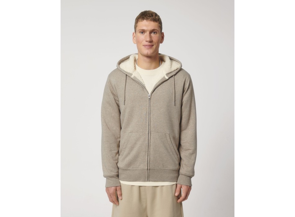 Hygger Sherpa - La felpa con cappuccio e zip unisex foderata in sherpa FullGadgets.com