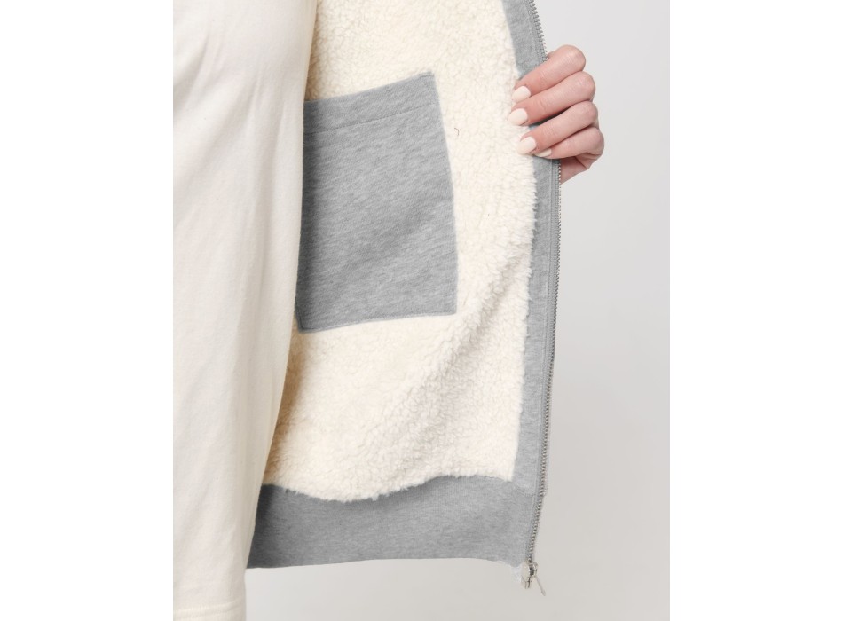 Hygger Sherpa - La felpa con cappuccio e zip unisex foderata in sherpa FullGadgets.com