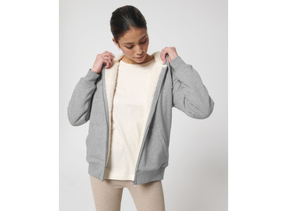 Hygger Sherpa - La felpa con cappuccio e zip unisex foderata in sherpa FullGadgets.com