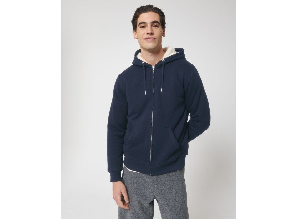 Hygger Sherpa - La felpa con cappuccio e zip unisex foderata in sherpa FullGadgets.com