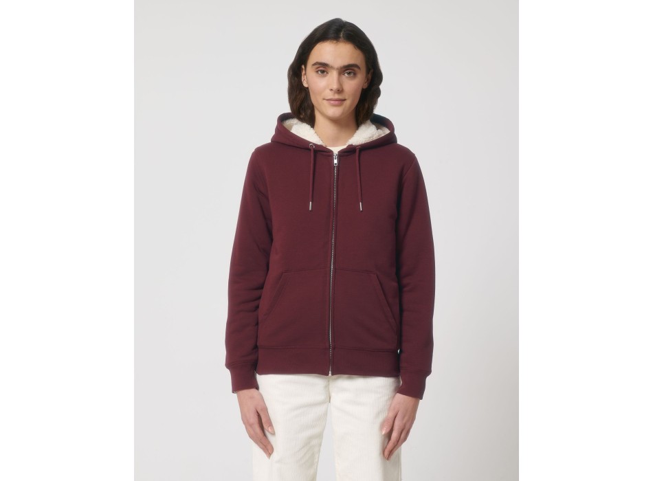 Hygger Sherpa - La felpa con cappuccio e zip unisex foderata in sherpa FullGadgets.com