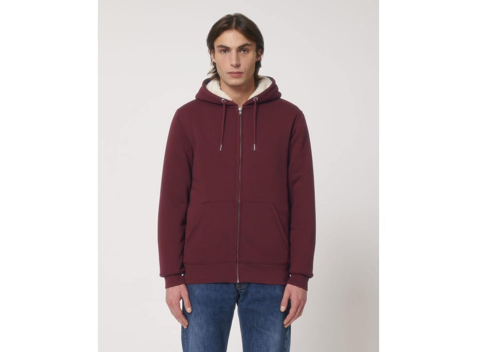 Hygger Sherpa - La felpa con cappuccio e zip unisex foderata in sherpa FullGadgets.com