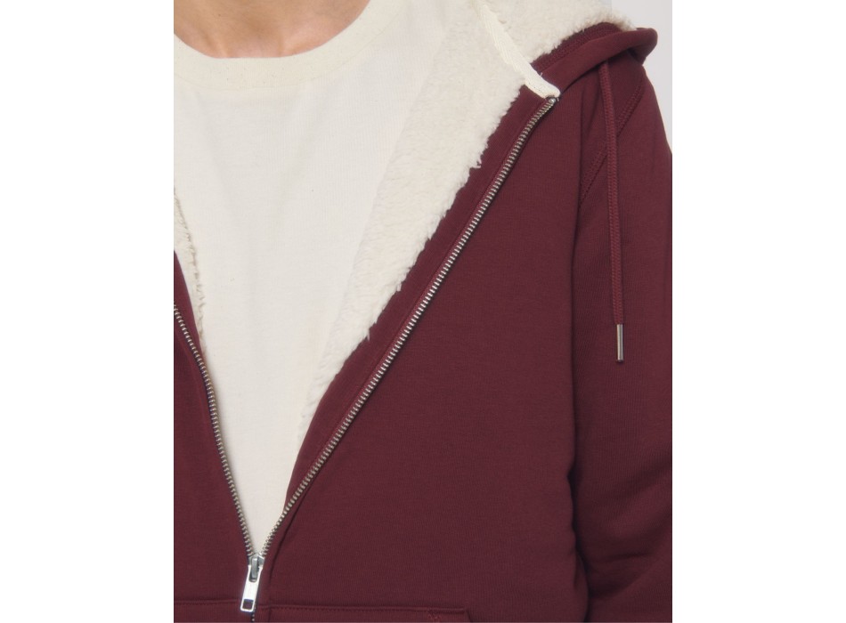 Hygger Sherpa - La felpa con cappuccio e zip unisex foderata in sherpa FullGadgets.com