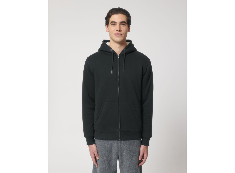 Hygger Sherpa - La felpa con cappuccio e zip unisex foderata in sherpa FullGadgets.com