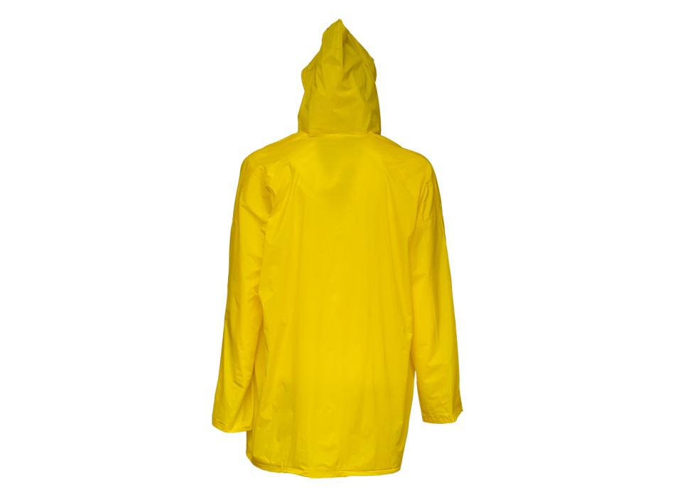 Impermeabile in PVC goffrato, con cappuccio e 2 tasche frontali, inserito in bustina FullGadgets.com