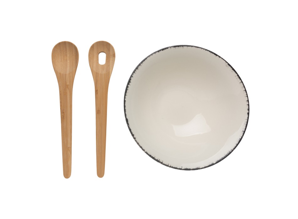 Insalatiera con posate in bambù Ukiyo FullGadgets.com
