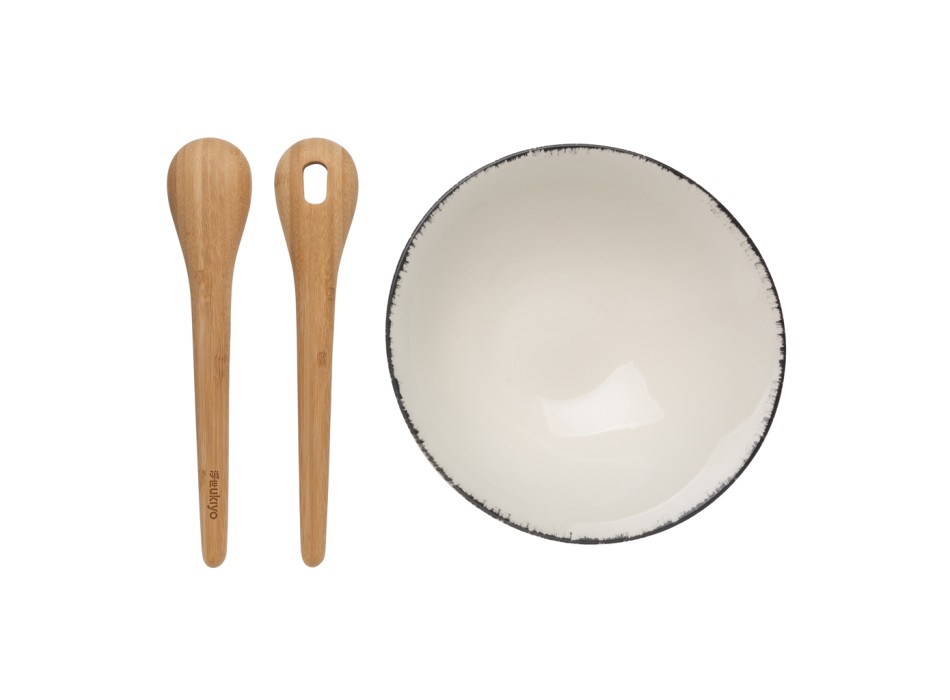 Insalatiera con posate in bambù Ukiyo FullGadgets.com