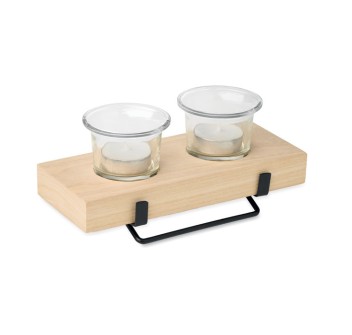 IRONDLE - Set di portacandele con supporto FullGadgets.com