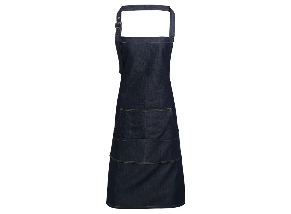 Jeans Stitch Denim Bib Apron FullGadgets.com