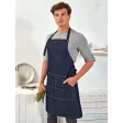 Jeans Stitch Denim Bib Apron FullGadgets.com