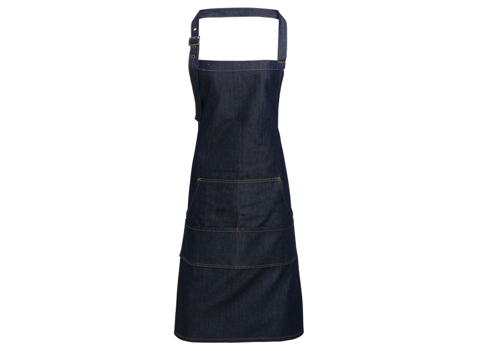 Jeans Stitch Denim Bib Apron FullGadgets.com