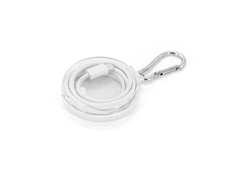JEMISON. Cavo da USB-C a USB-C (60 W), con cordone intrecciato in poliestere, realizzato in ABS, acciaio inossidabile, alluminio e poliestere FullGadgets.com