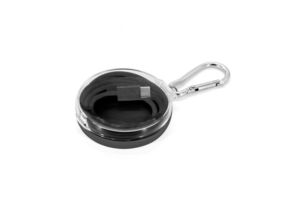 JEMISON. Cavo da USB-C a USB-C (60 W), con cordone intrecciato in poliestere, realizzato in ABS, acciaio inossidabile, alluminio e poliestere FullGadgets.com