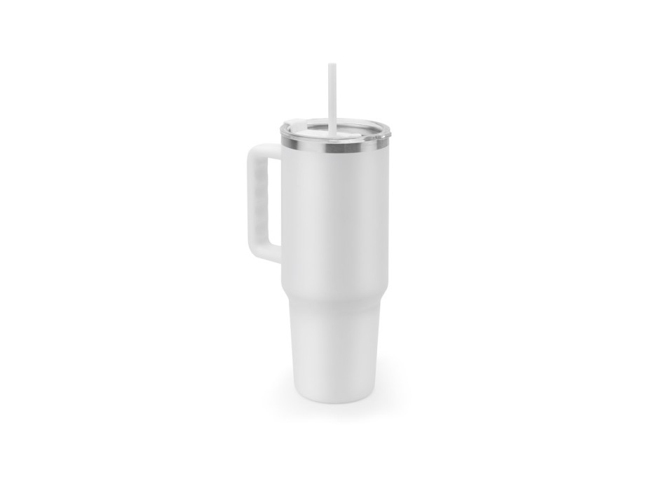 JOYNER XL. Tazza da viaggio grande in acciaio inossidabile (riciclata al 91%) con doppia parete isolata sottovuoto e finitura opaca da 1300 ml FullGadgets.com