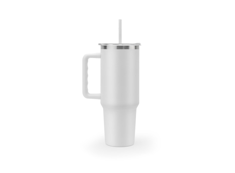 JOYNER XL. Tazza da viaggio grande in acciaio inossidabile (riciclata al 91%) con doppia parete isolata sottovuoto e finitura opaca da 1300 ml FullGadgets.com