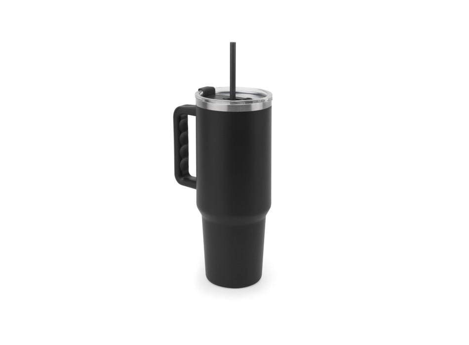 JOYNER XL. Tazza da viaggio grande in acciaio inossidabile (riciclata al 91%) con doppia parete isolata sottovuoto e finitura opaca da 1300 ml FullGadgets.com