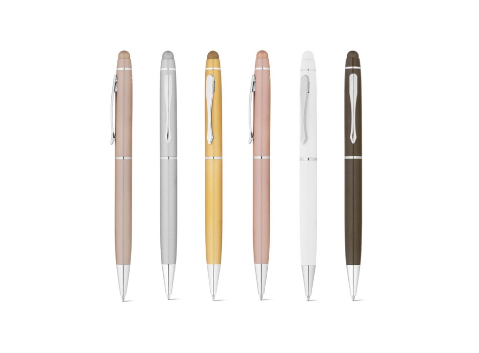 JULIE. Penna a sfera in alluminio riciclato (100% rAL) con punta touch FullGadgets.com