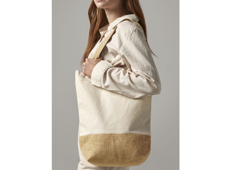 Jute Base Canvas Shopper FullGadgets.com