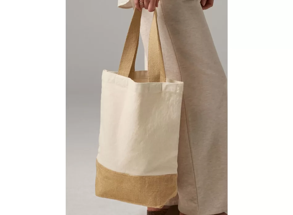 Jute Base Canvas Shopper FullGadgets.com