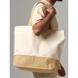 Jute Base Canvas Tote XL FullGadgets.com
