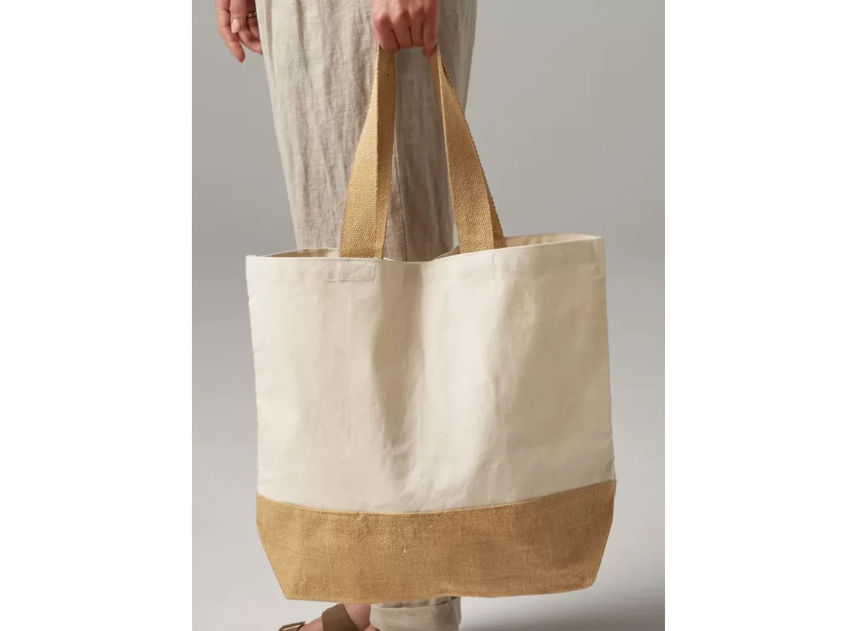 Jute Base Canvas Tote FullGadgets.com