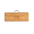 KABSA. Set di utensili per barbecue in scatola di bambù FullGadgets.com