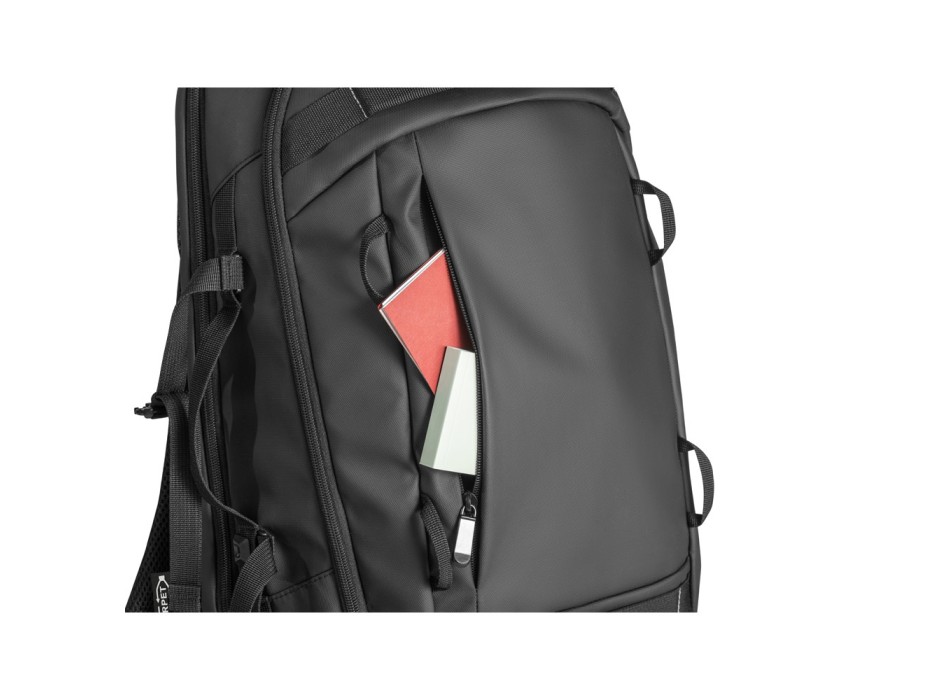 KAMPALA. Zaino porta computer in poliestere riciclato ad alta densità 900D, con il rivestimento resistente all'acqua e la fodera in poliestere riciclato 210D 17'3" FullGadgets.com