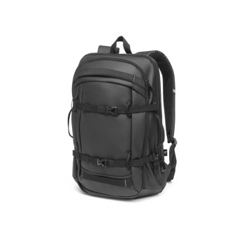 KAMPALA. Zaino porta computer in poliestere riciclato ad alta densità 900D, con il rivestimento resistente all'acqua e la fodera in poliestere riciclato 210D 17'3" FullGadgets.com