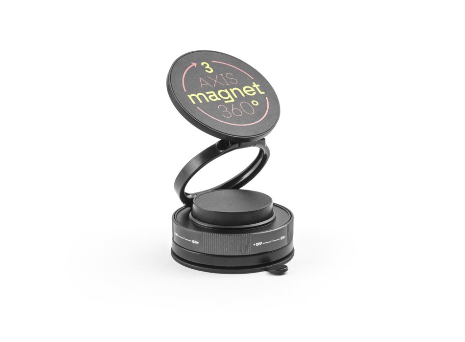 KEPLER. Supporto magnetico per cellulare con sistema di fissaggio a vuoto per superfici lisce e non lisce (rotazione a 360º) FullGadgets.com