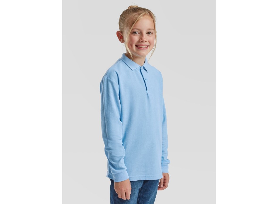 Kids 65/35 Long Sleeve Polo FullGadgets.com
