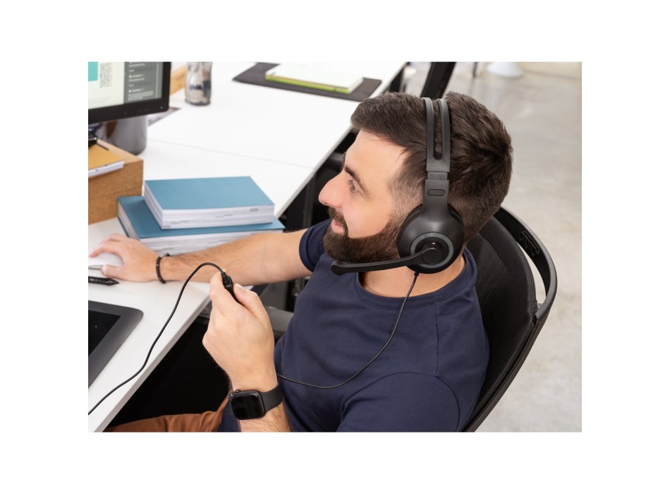 KILBY. Cuffie regolabili con microfono in ABS e PP FullGadgets.com