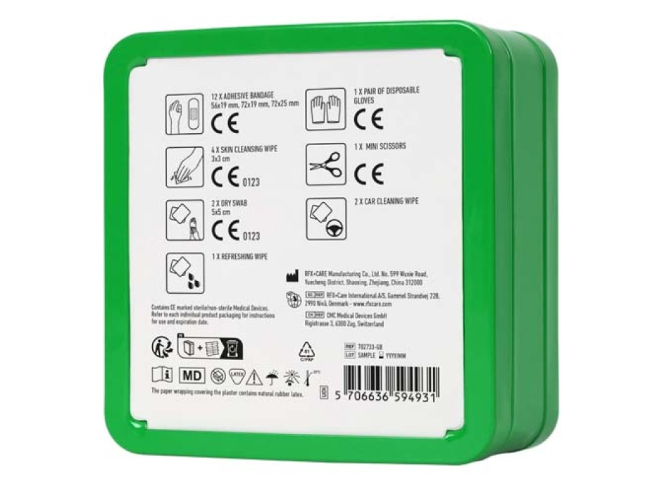 Kit di primo soccorso in scatola di latta per auto MyKit FullGadgets.com