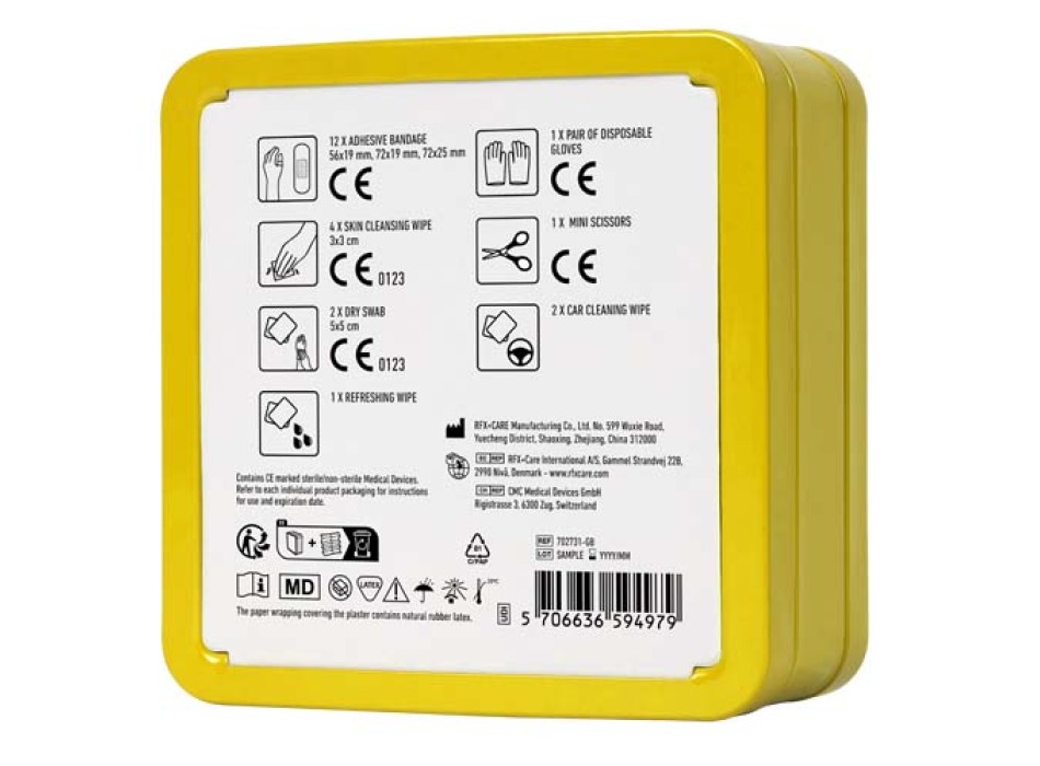 Kit di primo soccorso in scatola di latta per auto MyKit FullGadgets.com