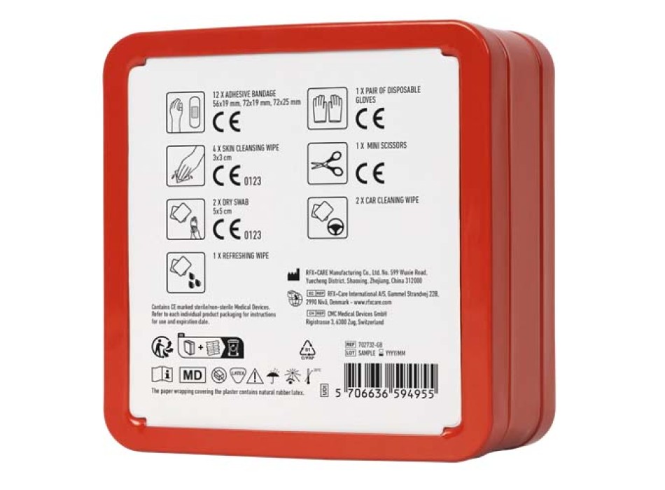 Kit di primo soccorso in scatola di latta per auto MyKit FullGadgets.com