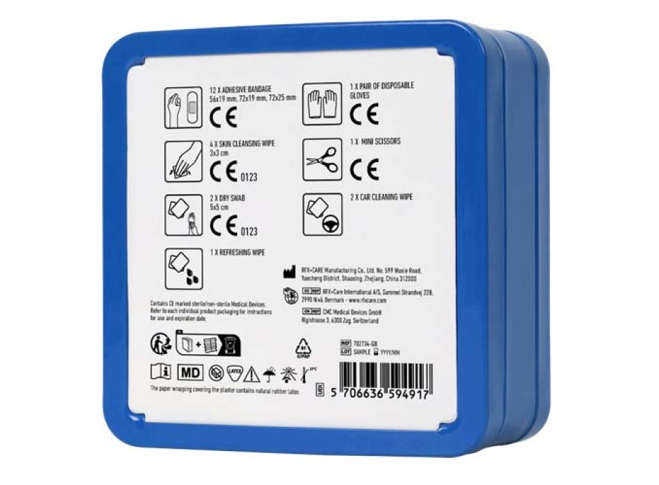 Kit di primo soccorso in scatola di latta per auto MyKit FullGadgets.com