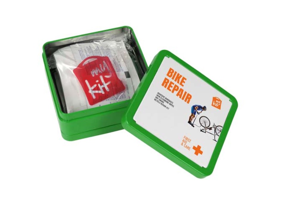 Kit per la riparazione delle biciclette in scatola di latta MyKit FullGadgets.com
