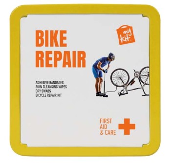 Kit per la riparazione delle biciclette in scatola di latta MyKit FullGadgets.com