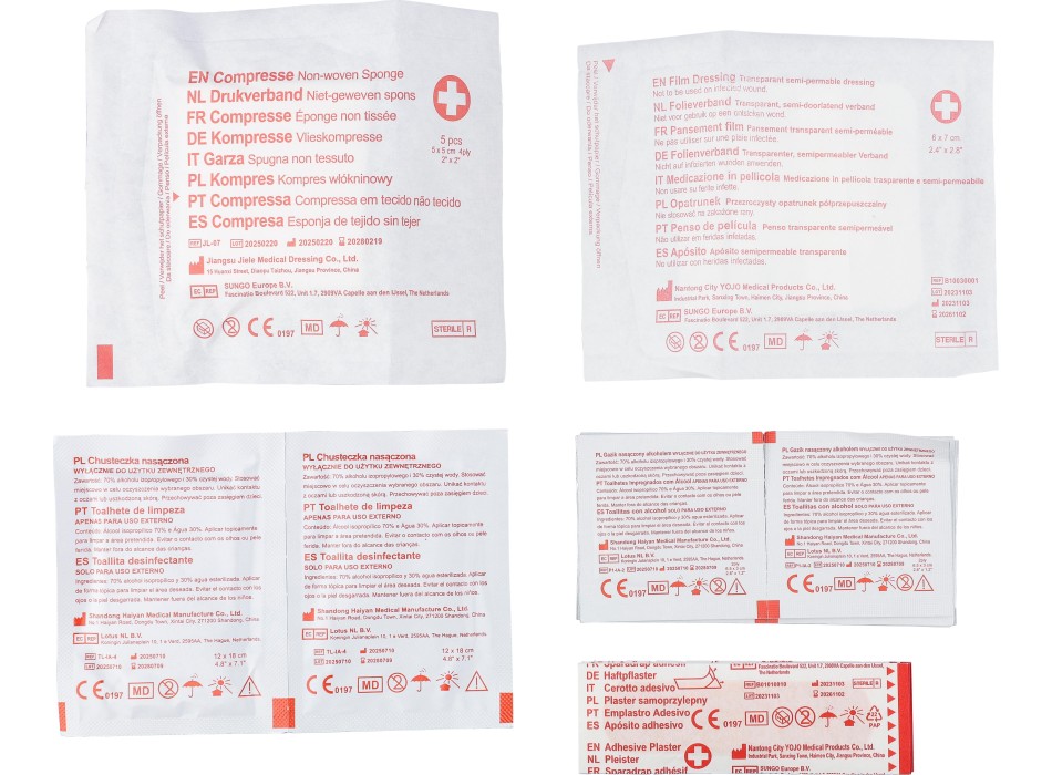 Kit Primo Soccorso in poliestere 600 D rPET Kairo FullGadgets.com