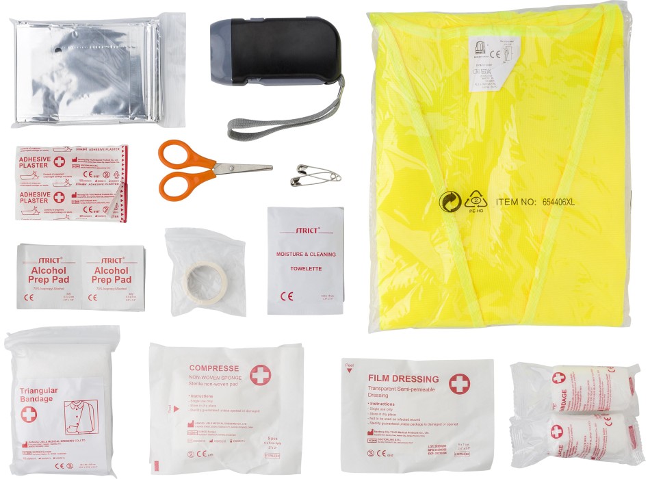 Kit primo soccorso per auto, custodia in EVA Hazel FullGadgets.com